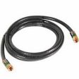 6-Ft. 18 AWG Black Quad Shielded RG6 Coaxial Cable For Sale