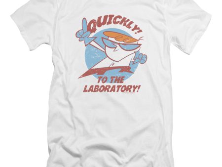 DEXTER S LABORATORY : QUICKLY PREMIUM CANVAS ADULT SLIM FIT T-SHIRT 30\1 WHITE MD Online