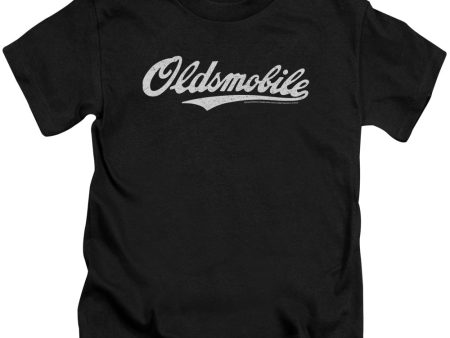 OLDSMOBILE : OLDSMOBILE CURSIVE LOGO S\S JUVENILE T-SHIRT 18\1 Black MD (5\6) Online