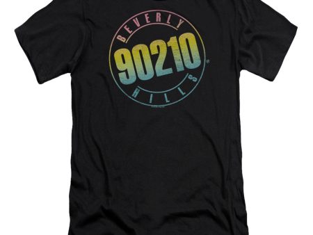 90210 : COLOR BLEND LOGO PREMIUM CANVAS ADULT SLIM FIT T-SHIRT 30\1 Black SM Online Sale