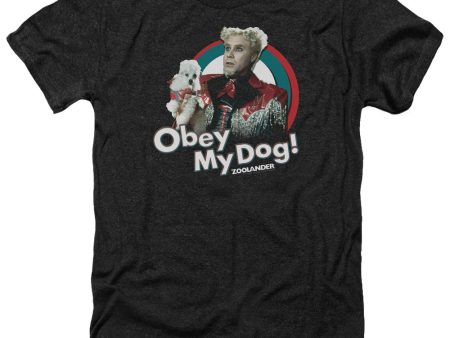 ZOOLANDER : OBEY MY DOG ADULT HEATHER BLACK 2X Cheap