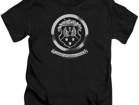 OLDSMOBILE : 1930S CREST EMBLEM S\S JUVENILE T-SHIRT 18\1 Black SM (4) on Sale