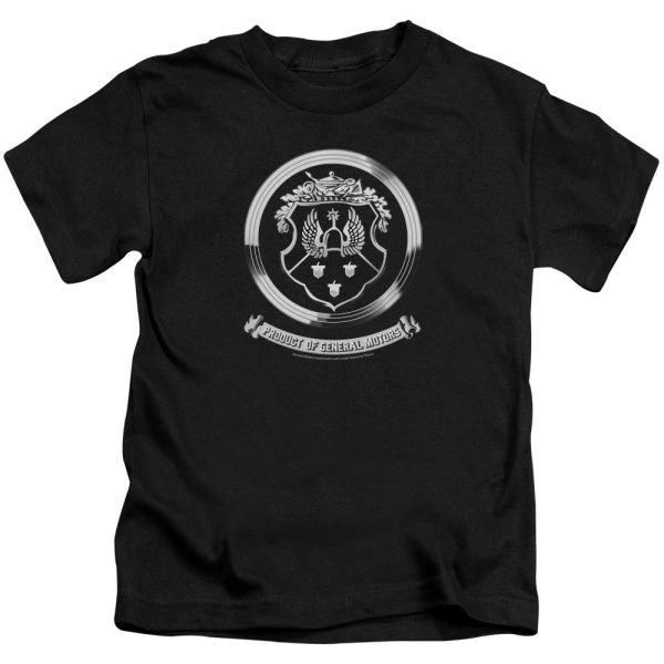 OLDSMOBILE : 1930S CREST EMBLEM S\S JUVENILE T-SHIRT 18\1 Black SM (4) on Sale