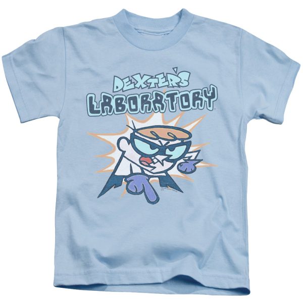 DEXTER S LABORATORY : WHAT DO YOU WANT S\S JUVENILE T-SHIRT 18\1 LIGHT BLUE MD (5\6) Cheap