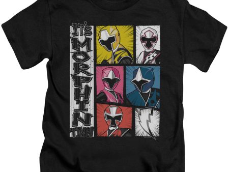 POWER RANGERS : IT S MORPHIN TIME S\S JUVENILE T-SHIRT 18\1 Black SM (4) For Discount