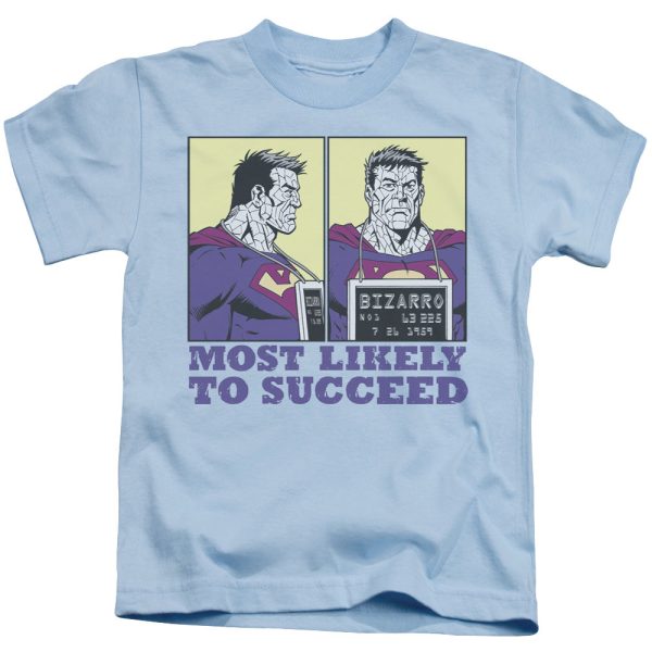 SUPERMAN : MOST LIKELY S\S JUVENILE T-SHIRT 18\1 LIGHT BLUE LG (7) Online now