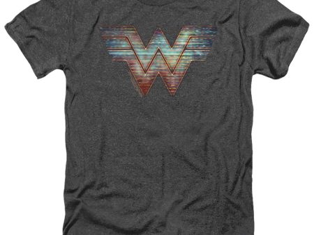 WONDER WOMAN 84 : STATIC LOGO ADULT HEATHER Black XL For Discount