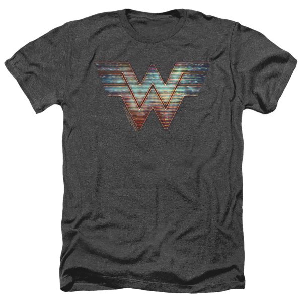 WONDER WOMAN 84 : STATIC LOGO ADULT HEATHER Black XL For Discount