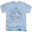 SUPERMAN : MY HERO S\S JUVENILE T-SHIRT 18\1 LIGHT BLUE SM (4) Online now