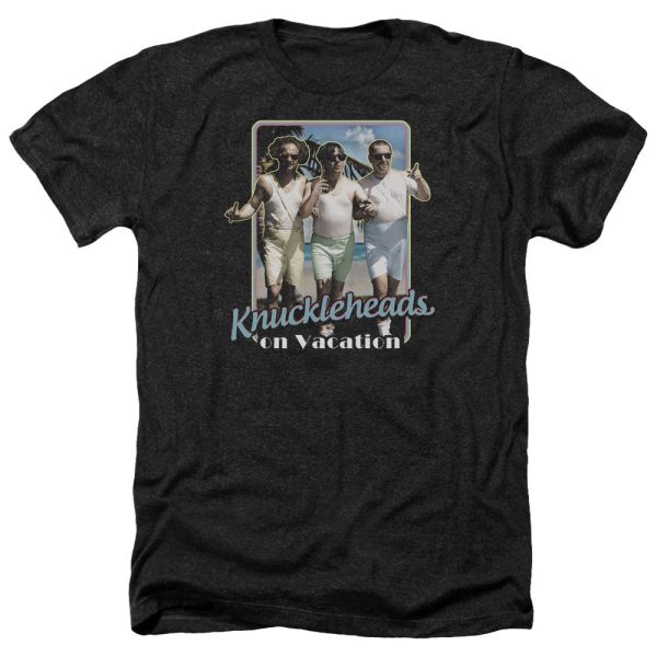 THREE STOOGES : KNUCKLESHEADS ON VACATION ADULT HEATHER BLACK LG For Sale